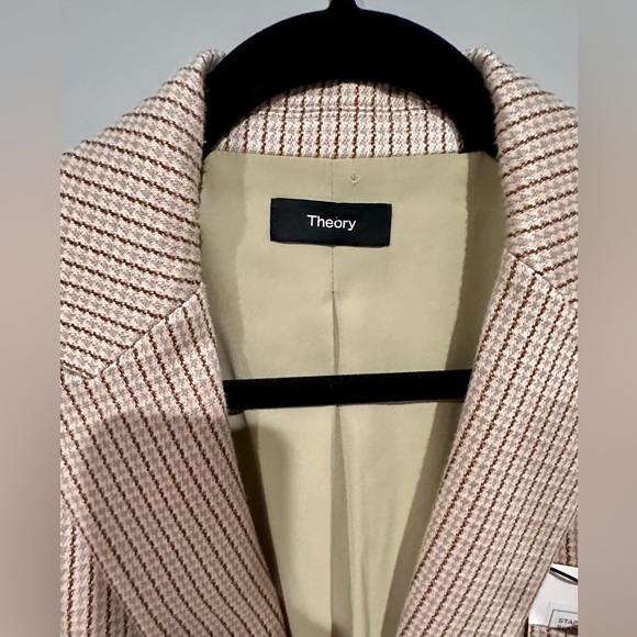 THEORY Staple Blazer C. Blush MultiStratton Knit. Size 6. Multicolor. - Picture 7 of 7